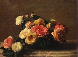 Henri Fantin-Latour Roses in a Bowl Sweden oil painting art